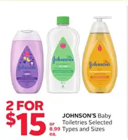 Rexall JOHNSON'S Baby Toiletries offer