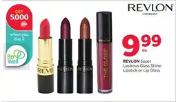 Rexall REVLON Super Lustrous Glass Shine, Lipstick or Lip Gloss offer