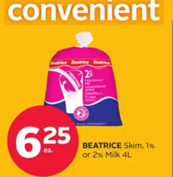 Rexall BEATRICE Skim, 1% or 2% Milk offer
