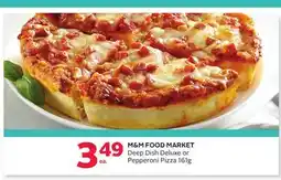 Rexall M&M FOOD MARKET Deep Dish Deluxe or Pepperoni Pizza offer