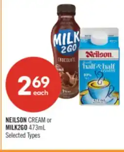 Shoppers Drug Mart NEILSON CREAM or MILK2GO offer