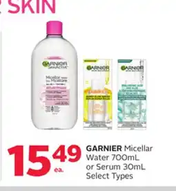 Rexall GARNIER Micellar Water 700mL or Serum 30mL offer