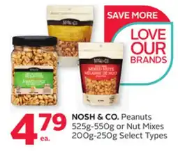 Rexall NOSH & CO. Peanuts 525g-550g or Nut Mixes 200g-250g offer