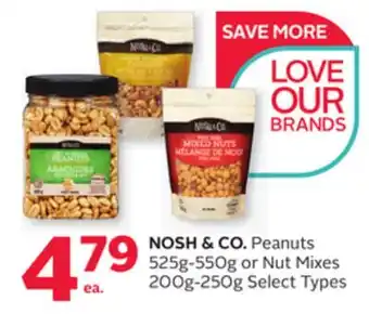 Rexall NOSH & CO. Peanuts 525g-550g or Nut Mixes 200g-250g offer