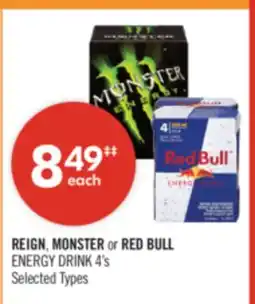 Shoppers Drug Mart REIGN, MONSTER or RED BULL ENERGY DRINK offer