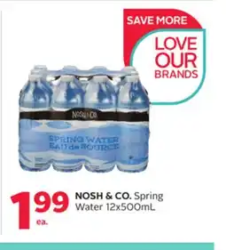 Rexall NOSH & CO. Spring Water offer