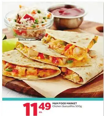 Rexall M & M FOOD MARKET Chicken Quesadillas offer