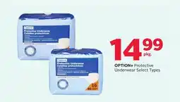 Rexall OPTION+ Protective Underwear offer