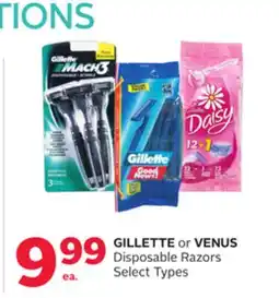 Rexall GILLETTE or VENUS Disposable Razors offer