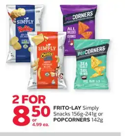 Rexall FRITO-LAY Simply Snacks 156g-241g or POPCORNERS 142g offer