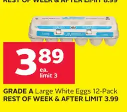 Rexall GRADE A Large White Eggs offer