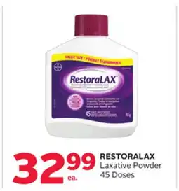 Rexall RESTORALAX Laxative Powder offer