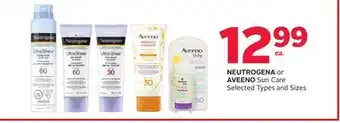 Rexall NEUTROGENA or AVEENO Sun Care offer