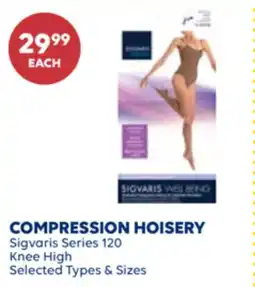 Wellwise by Shoppers COMPRESSION HOISERY Sigvaris Series 120 Knee High offer