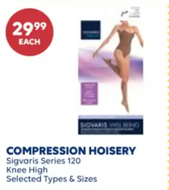 Wellwise by Shoppers COMPRESSION HOISERY Sigvaris Series 120 Knee High offer