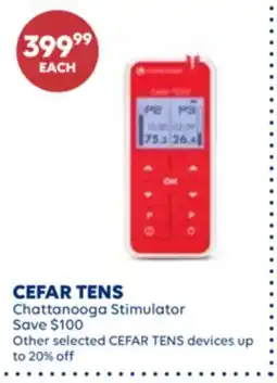 Wellwise by Shoppers CEFAR TENS Chattanooga Stimulator offer