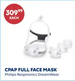 Wellwise by Shoppers CPAP FULL FACE MASK Philips Respironics DreamWear offer
