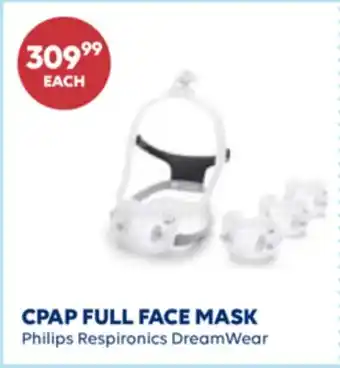 Wellwise by Shoppers CPAP FULL FACE MASK Philips Respironics DreamWear offer