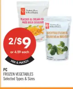 Shoppers Drug Mart PC FROZEN VEGETABLES offer