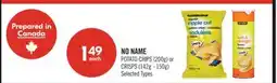 Shoppers Drug Mart NO NAME POTATO CHIPS (200g) or CRISPS (142g - 150g) offer