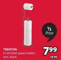 JYSK Trenton 4 roll toilet paper holder iron offer