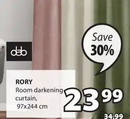 JYSK RORY Room darkening curtain offer