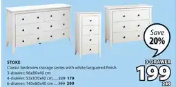 JYSK STOKE Classic bedroom storage series offer