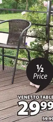 JYSK VENETTO TABLE Patio coffee table offer
