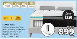 JYSK SCANDI BLAK Spring mattress offer