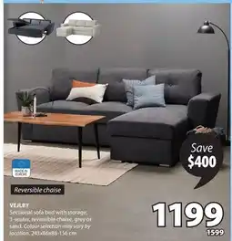 JYSK VEJLBY Sectional sofa bed offer