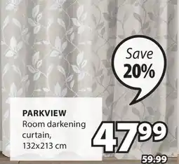 JYSK PARKVIEW Room darkening curtain offer