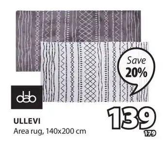 JYSK Ullevi Area rug offer