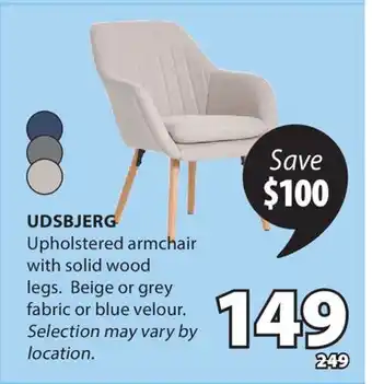 JYSK UDSBJERG Upholstered armchair offer