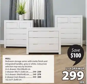 JYSK HULL Bedroom storage series offer