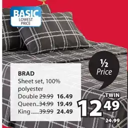 JYSK Brad Sheet set, 100% polyester offer