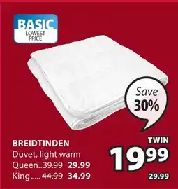JYSK Breidtinden Duvet offer