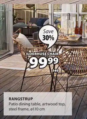 JYSK Rangstrup Patio dining table offer