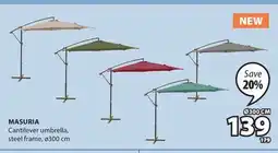 JYSK Masuria Cantilever umbrella offer