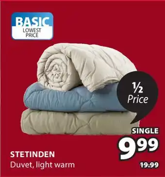 JYSK Stetinden Duvet offer