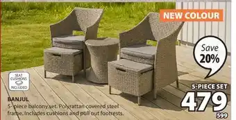 JYSK BANJUL 5-piece balcony set offer