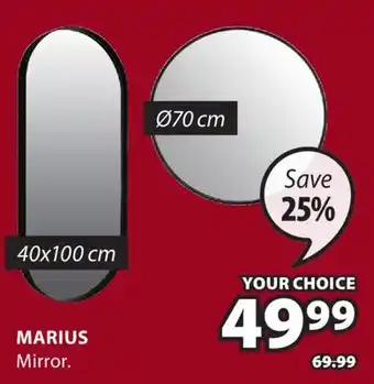 JYSK Marius Mirror offer