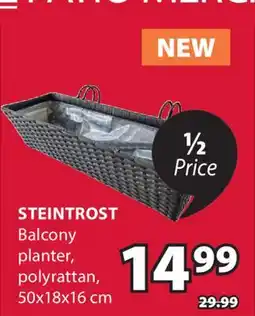 JYSK STEINTROST Balcony planter offer