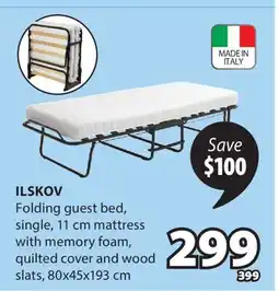 JYSK ILSKOV Folding guest bed offer