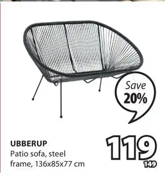 JYSK UBBERUP Patio sofa offer