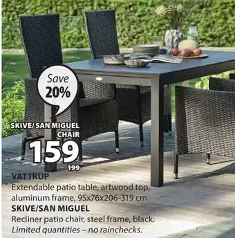 JYSK SKIVE/SAN MIGUEL CHAIR offer