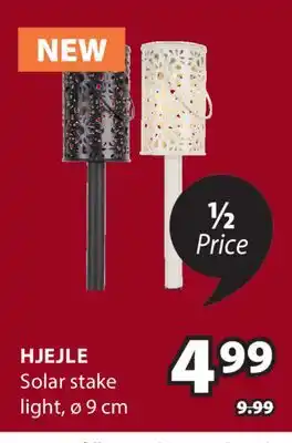 JYSK Hjejle Solar stake light offer