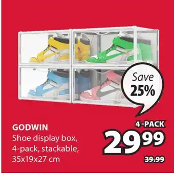 JYSK Godwin Shoe display box offer