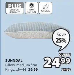 JYSK SUNNDAL Pillow offer
