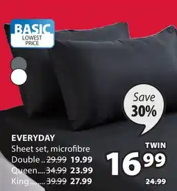 JYSK Everyday Sheet set, microfibre offer