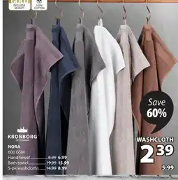 JYSK KRONBORG NORA 600 GSM Hand towel offer